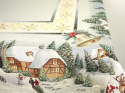 Obrus gobelinowy Świąteczne miasteczko 140x180cm (SW247)