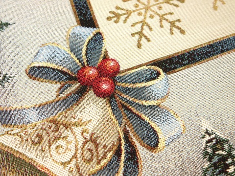 Obrus gobelinowy Świąteczne miasteczko 140x180cm (SW247)