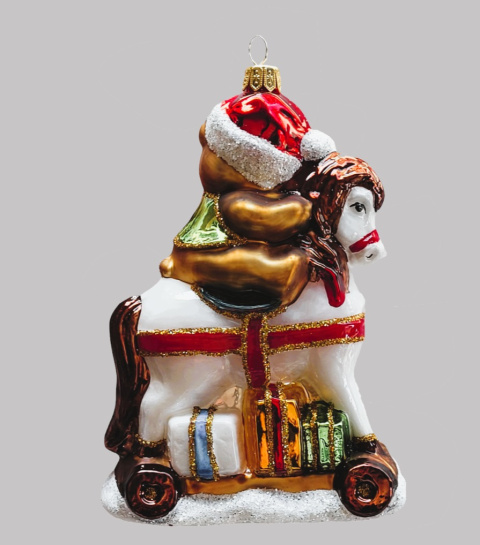 Bauble form: Teddy bear on a horse (79) SZ Bauble form: Teddy bear on a horse (79) SZ