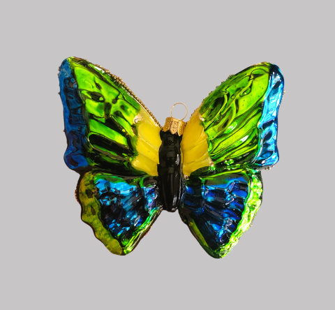 Bombka formowa: Motyl jubilerski z kamieniami (54) SZ Bombka formowa: Motyl jubilerski z kamieniami (54) SZ