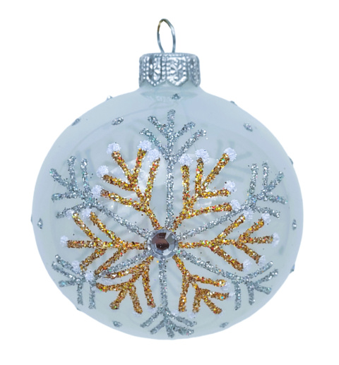 Bombki 100 dekorowane ornament op.4szt.: PIERWSZA GWIAZDKA Bombki 100 dekorowane ornament op.4szt.: PIERWSZA GWIAZDKA