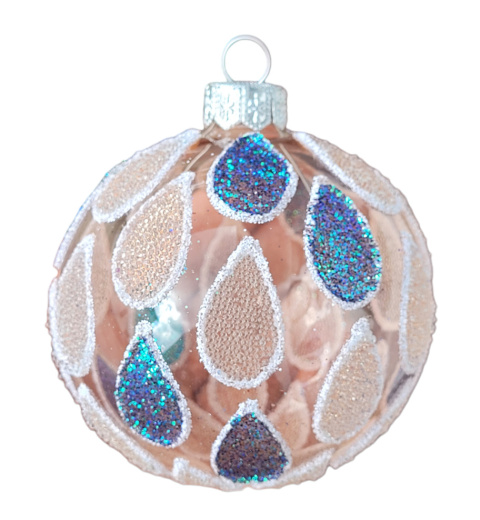 Bombki 100 dekorowane ornament op.4szt.: SYRENKA Bombki 100 dekorowane ornament op.4szt.: SYRENKA