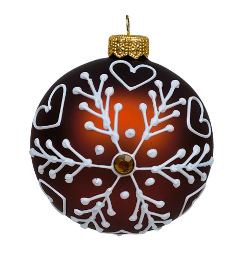 Bombki 120 dekorowane ornament op.4szt.: KOLEKCJA PIERNIKOWA-20% Bombki 120 dekorowane ornament op.4szt.: KOLEKCJA PIERNIKOWA-20%