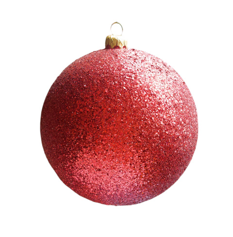 Bombki plastikowe czerwone brokatowe 120mm op-4szt (O) Bombki plastikowe czerwone brokatowe 120mm op-4szt (O)