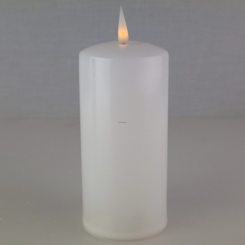 Świeca LED biały połysk duża (8/20/WAX) Świeca LED biały połysk duża (8/20/WAX)