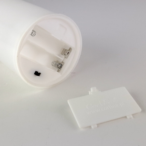 Świeca LED biały połysk duża (8/20/WAX) Świeca LED biały połysk duża (8/20/WAX)