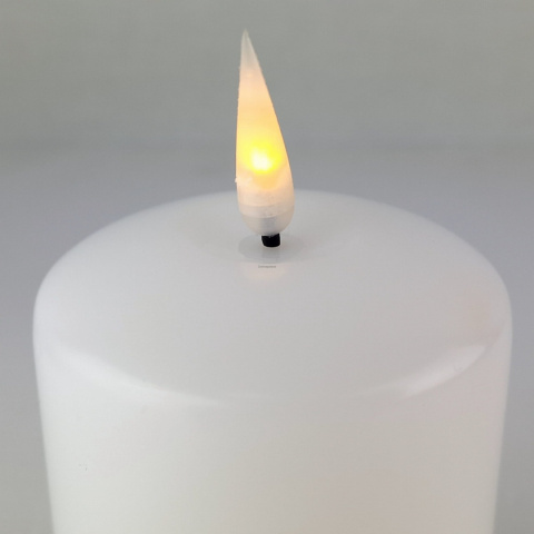 Świeca LED biały połysk duża (8/20/WAX) Świeca LED biały połysk duża (8/20/WAX)