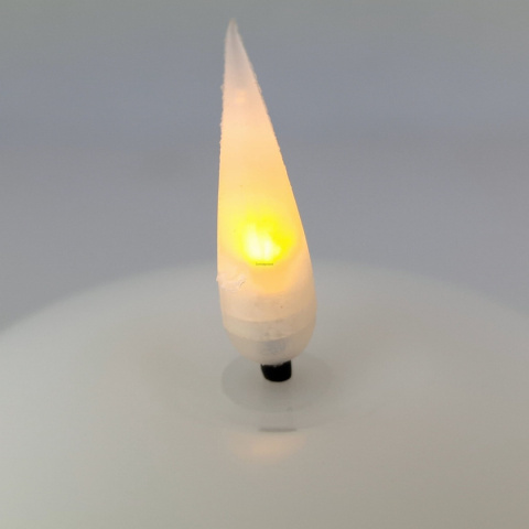 Świeca LED biały połysk duża (8/20/WAX) Świeca LED biały połysk duża (8/20/WAX)
