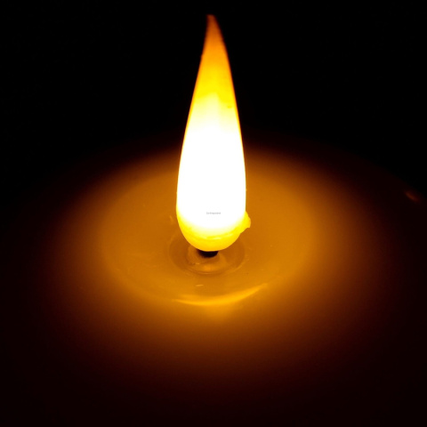 Świeca LED biały połysk duża (8/20/WAX) Świeca LED biały połysk duża (8/20/WAX)