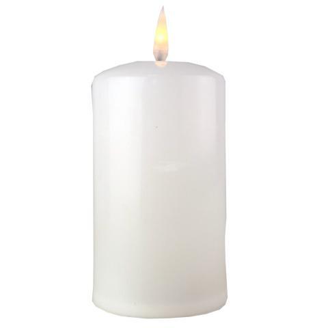 Świeca LED biały połysk średnia (7/20/WAX) Świeca LED biały połysk średnia (7/20/WAX)