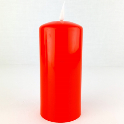 Świeca LED czerwony połysk wysoka(8/20/WAX) Świeca LED czerwony połysk wysoka(8/20/WAX)