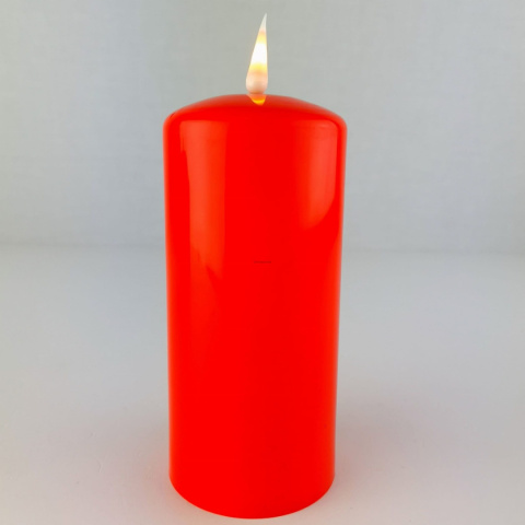 Świeca LED czerwony połysk wysoka(8/20/WAX) Świeca LED czerwony połysk wysoka(8/20/WAX)