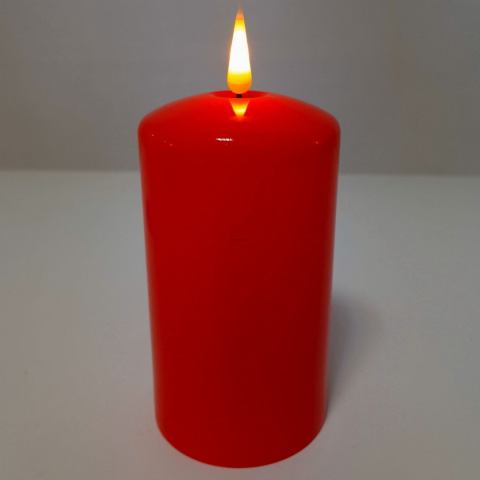 Świeca LED czerwony połysk wysoka(8/20/WAX) Świeca LED czerwony połysk wysoka(8/20/WAX)