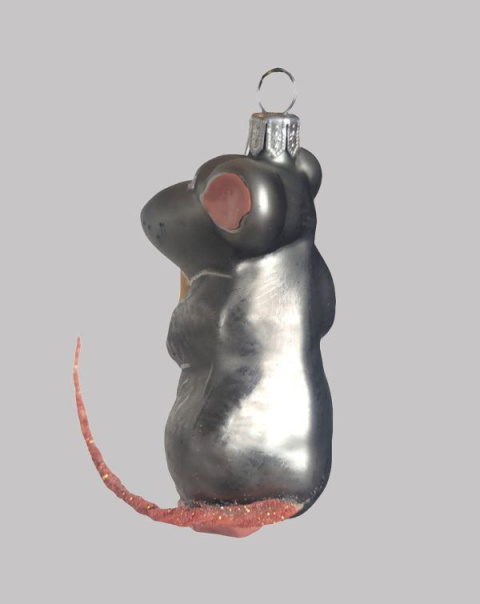 Bombka formowa: Myszka z serem (90) H Bombka formowa: Myszka z serem (90) H