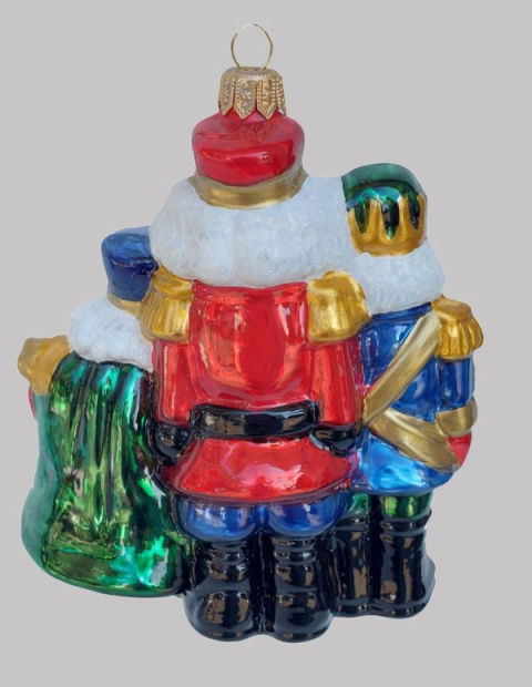 Bombka formowa: Trzy Nutcrackery (351) A Bombka formowa: Trzy Nutcrackery (351) A