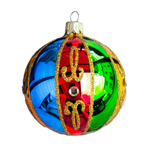 Bombki 100 dekorowane ornament op.4szt.: ALE CYRK Bombki 100 dekorowane ornament op.4szt.: ALE CYRK