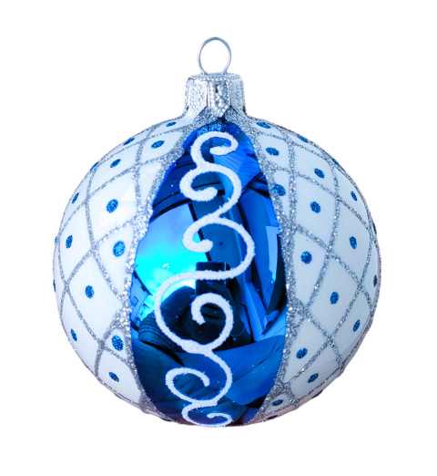 Bombki 100 dekorowane ornament op.4szt.: KRAINA LODU Bombki 100 dekorowane ornament op.4szt.: KRAINA LODU