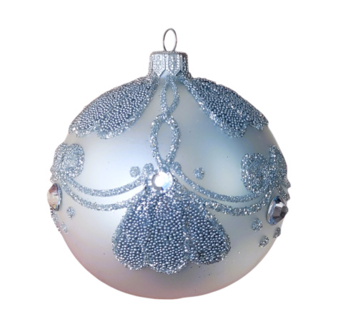 Bombki 100 dekorowane ornament op.4szt.: ZIMOWY CZAR Bombki 100 dekorowane ornament op.4szt.: ZIMOWY CZAR