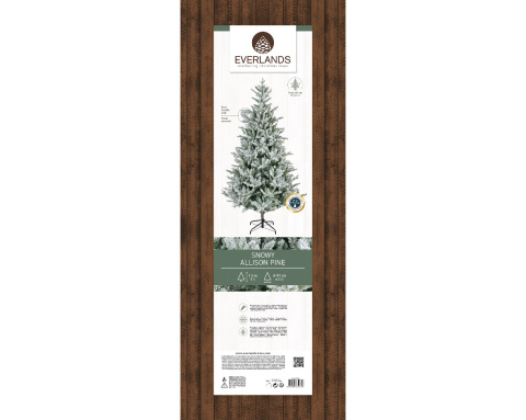Choinka sztuczna sosna Allison śnieżona 180cm fi 112cm (689855) Choinka sztuczna sosna Allison śnieżona 180cm fi 112cm (689855)