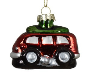 Bombka szklana display: Bus czerwony (121768) Bombka szklana display: Bus czerwony (121768)