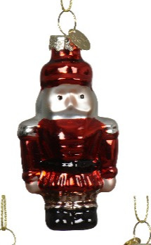 Bombka szklana display: Nutcracker czerwony (121768) Bombka szklana display: Nutcracker czerwony (121768)