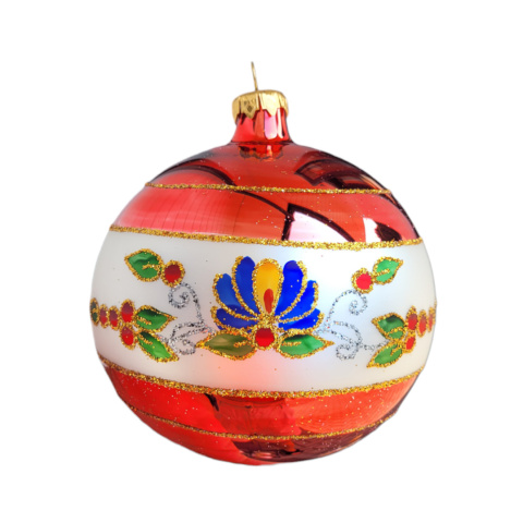Bombki 120 dekorowane op.2szt LUDOWE (8) Bombki 120 dekorowane op.2szt LUDOWE (8)