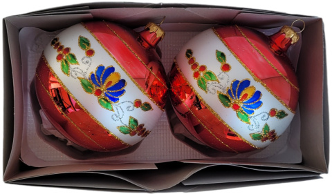 Bombki 120 dekorowane op.2szt LUDOWE (8) Bombki 120 dekorowane op.2szt LUDOWE (8)