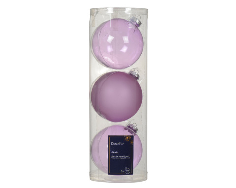 Bombki szklane fi 10cm transparentny fiolet kpl.3szt (142015) bł/mat Bombki szklane fi 10cm transparentny fiolet kpl.3szt (142015) bł/mat