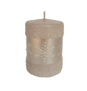 Świeca słupek niski Snow Queen Rose Gold (BT0003-SQ-18) Świeca słupek niski Snow Queen Rose Gold (BT0003-SQ-18)
