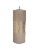 Świeca słupek wysoki Snow Queen Rose Gold (BT0010-SQ-18) Świeca słupek wysoki Snow Queen Rose Gold (BT0010-SQ-18)