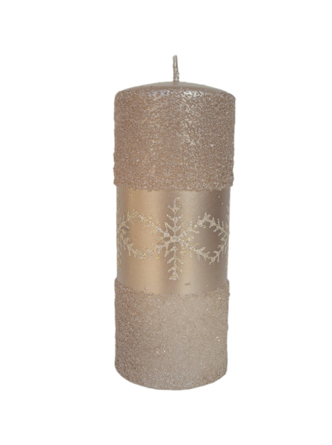 Świeca słupek wysoki Snow Queen Rose Gold (BT0010-SQ-18) Świeca słupek wysoki Snow Queen Rose Gold (BT0010-SQ-18)