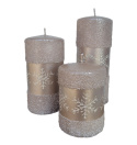 Świeca słupek wysoki Snow Queen Rose Gold (BT0010-SQ-18) Świeca słupek wysoki Snow Queen Rose Gold (BT0010-SQ-18)