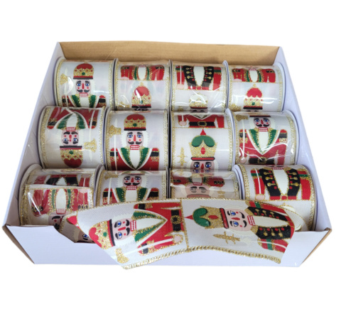 Wstążka na szpuli z Nutcrackerami (MK0441) Wstążka na szpuli z Nutcrackerami (MK0441)