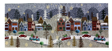 Bieżnik Basic gobelin 33x183cm Scenka z miastem (984) Bieżnik Basic gobelin 33x183cm Scenka z miastem (984)