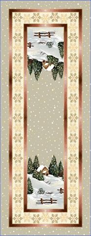 Bieżnik gobelin Chenille 40x100cm LAS DOMEK (TX0003-740B)