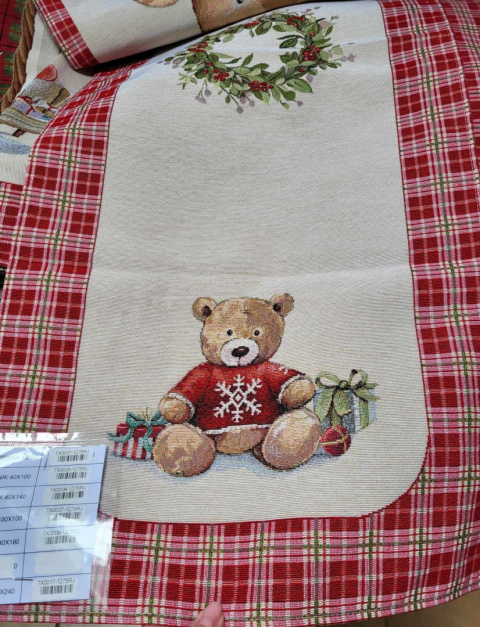 Bieżnik gobelin Eden 40x140cm MIŚ (TX0004-1275RJ) Bieżnik gobelin Eden 40x140cm MIŚ (TX0004-1275RJ)