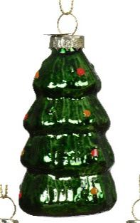 Bombka szklana Choinka (121769) h:7x5cm (display) Bombka szklana Choinka (121769) h:7x5cm (display)