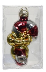 Bombka szklana Laseczka (121769) h:7x5cm (display) Bombka szklana Laseczka (121769) h:7x5cm (display)