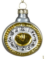 Bombka szklana Zegar (121769) h:7x5cm (display) Bombka szklana Zegar (121769) h:7x5cm (display)