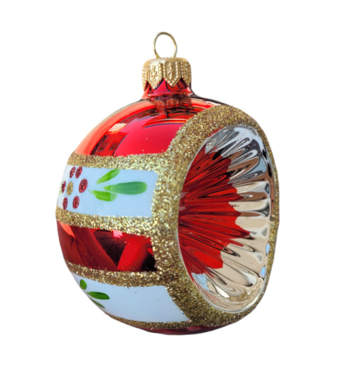 Bombki 80 dekorowane op.6szt reflektor: JAK U BABCI Bombki 80 dekorowane op.6szt reflektor: JAK U BABCI