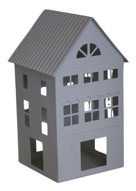 Domek metalowy biały średni 28cm (7592) Domek metalowy biały średni 28cm (7592)