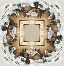 Obrus gobelin Chenille 100x100cm LAS DOMEK (TX0007-740B)