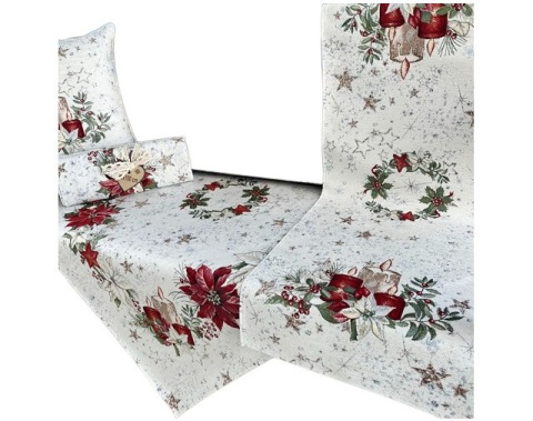 Obrus gobelin Chenille 140x180cm ŚWIECE (TX0009-1270) Obrus gobelin Chenille 140x180cm ŚWIECE (TX0009-1270)