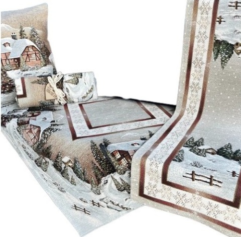Poszewka gobelin Chenille 40x40cm LAS DOMEK (TX0001-740B) Poszewka gobelin Chenille 40x40cm LAS DOMEK (TX0001-740B)