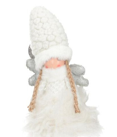 Aniołek 52cm białe futerko zwisające nóżki mały (DE38CT04-10S) Aniołek 52cm białe futerko zwisające nóżki mały (DE38CT04-10S)