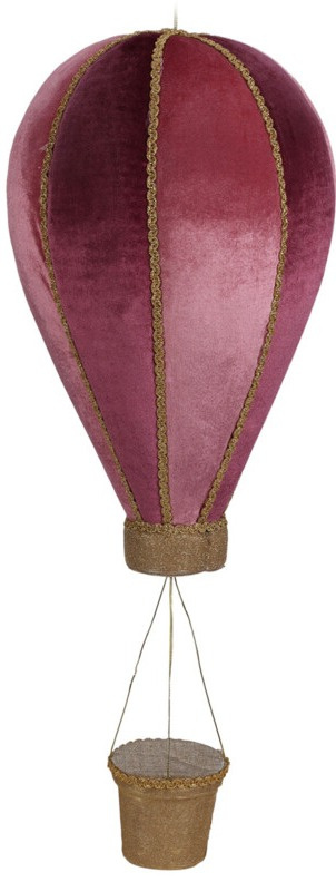 Balon 70cm welurowy różowe z koszem (176281) Balon 70cm welurowy różowe z koszem (176281)