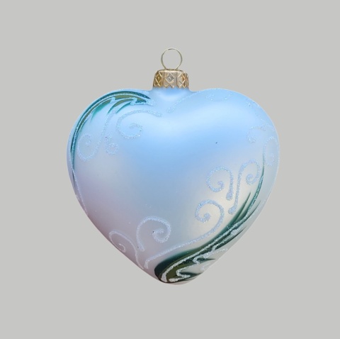 Bombka formowa: Serce z kwiatami ( 211)
