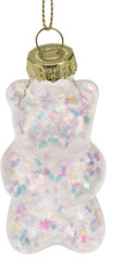 Bombka szklany Miś 7cm siedzący "Haribo" mleczny (166606) Bombka szklany Miś 7cm siedzący "Haribo" mleczny (166606)