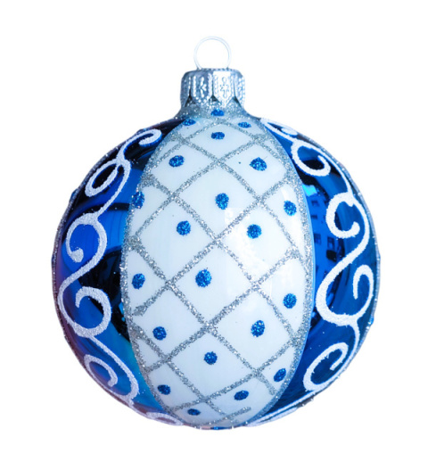 Bombki 100 dekorowane reflektor op.4szt: KRAINA LODU Bombki 100 dekorowane reflektor op.4szt: KRAINA LODU