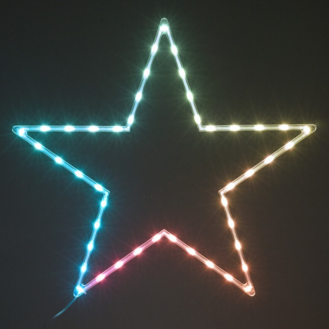 Gwiazda 60x57cm 45LED zmieniająca kolory na USB (AVX000120) Gwiazda 60x57cm 45LED zmieniająca kolory na USB (AVX000120)